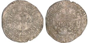 Jean II le Bon - Gros à la couronne - 1ère émission 22 août 1358