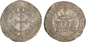 Jean II le Bon - Gros à la couronne - 1ère émission 22 août 1358
