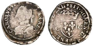 Charles IX - Demi-teston - 2ème type - 1562 T (Nantes)