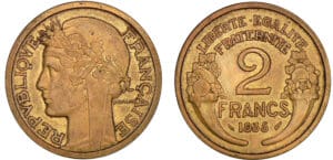 2 francs Morlon bronze-alu 1935