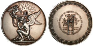 Ecosse - Médaille en argent frappée pour le peintre James Stevenson - 1826