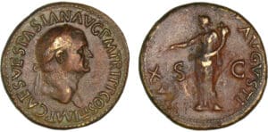 Vespasien - Sesterce (71, Rome) - La Paix