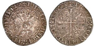 Jean II le Bon - Gros à la fleur de lis - patte d'oie - 2ème émission 7 mai 1358