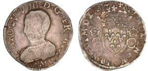 Charles IX - Teston - 2ème type - 1562 M (Toulouse) Légende fautée