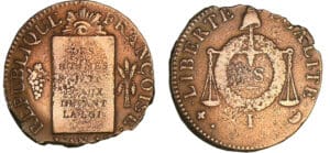 Sol à la balance non daté (1794) - An II I (Limoges)