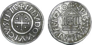 Louis 1er Le Pieux - Denier au temple