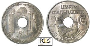 25 centimes 1913 - Grand module - Essai