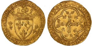 Charles VII - Ecu d'or à la couronne - La Rochelle