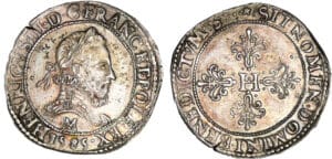 Henri III - Franc au col fraisé - 1585 M (Toulouse)