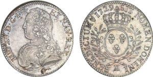 Louis XV - ½ écu aux branches d’olivier - 1729 X (Amiens)