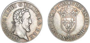 Henri II - Teston au buste lauré - 1553 A (Paris) Frappe au moulin