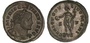 Dioclétien - Follis (Trèves) - Le Génie