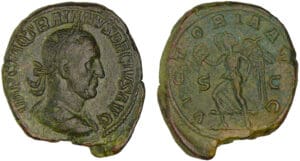 Trajan Dèce - Sesterce (249, Rome) - La Victoire