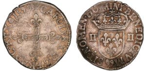 Charles X - Quart d'écu - 1597 99 (Dinan)