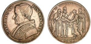 Italie - Etat papal - Grégoire XVI -Scudo 1834 (Rome ) A. IV
