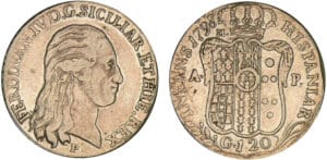 Italie - Règne de Naples - Ferdinando IV - 120 Grana 1798