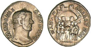 Maximien Hercule - Argenteus (295-297, Rome)