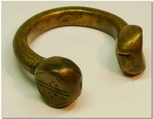 Ghana - Akan - Bracelet en laiton