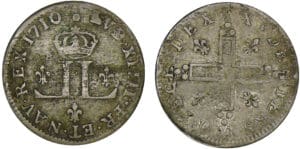 Louis XIV - XXX deniers aux deux L couronnés - 1710 AA (Metz)