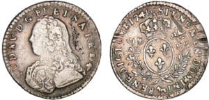 Louis XV - 1/10 écu de Béarn aux branches d’olivier - 1740 (Pau)