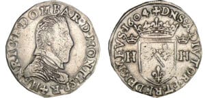 Dombes - Henri II de Montpensier - Teston 1604 (Trévoux)