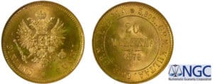 Finlande - Occupation russe - 20 markkaa 1879 S