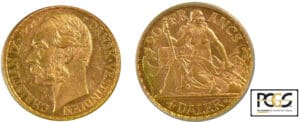 Danemark - Inde de l'ouest - 4 dalers 1904