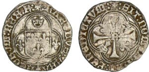 Charles VIII - Blanc à la couronne de Bretagne - Rennes