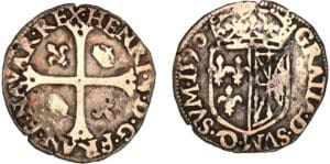 Henri IV - Douzain de Navarre - 2ème type - 1590 (Saint-Palais)