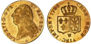 Louis XVI - Double louis d’or au buste nu - 1786 W (Lille) 1er sem.