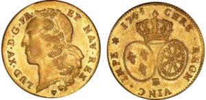 Louis XV - Double louis d’or au bandeau - 1745 BB (Strasbourg)