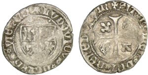 Dauphiné - Louis II - Blanc à l'écu de France et Dauphiné