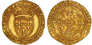 Charles VI - Ecu d'or à la couronne - Villeneuve Saint-Andrè-lès-Avignons