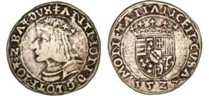 Duché de Lorraine - Antoine - Teston 1527 (Nancy)