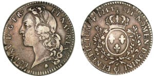 Louis XV - ½ écu au bandeau - 1744 Q (Perpignan)