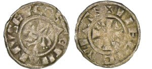 Champagne - Evêché de Meaux - Etienne de la Chapelle - Denier
