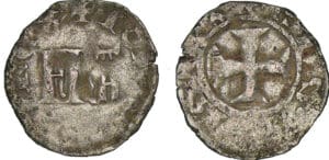 Jean II le Bon - Denier parisis - 6ème type 5 décembre 1360