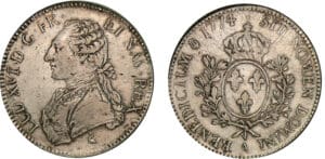Louis XVI - Ecu aux branches d’olivier - 1774 A (Paris)