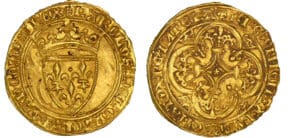 Charles VI - Ecu d'or à la couronne - 1ère émission
