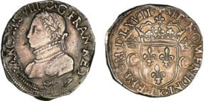 Charles IX - Teston - 2ème type - 1567 K (Bordeaux)