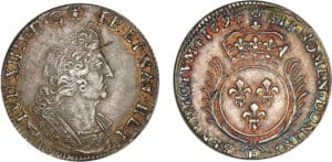 Louis XIV - ¼ écu aux palmes - 1694 E (Tours)