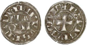 Philippe IV - Denier Parisis à l'O rond