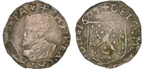 Franche - Comté - Philippe II - Double de cuivre 1604 (Dole)