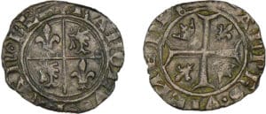 Dauphiné - Charles VI, roi dauphin - 1/2 gros