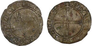 Aquitaine - Edouard le Prince Noir - Denier (La Rochelle)