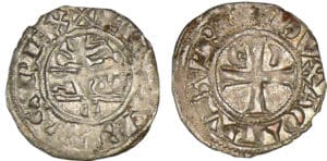 Aquitaine - Edouard 1er - Denier au léopard