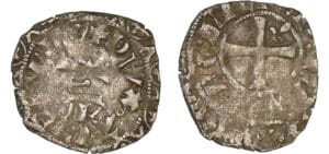 Aquitaine - Edouard III - Blanc au léopard - 2ème type (Bordeaux)