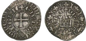 Aquitaine - Edouard II - Maille blanche
