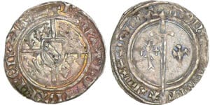 Duché de Lorraine - René 1er - Demi-gros (Saint-Michel)