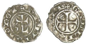 Lyonnais - Archevêché de Lyon - Denier au croissant